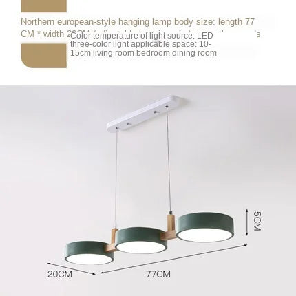 Suspension au design nordique moderne en bois