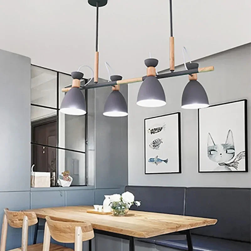 lustre design nordique en bois pour décoration intérieure moderne