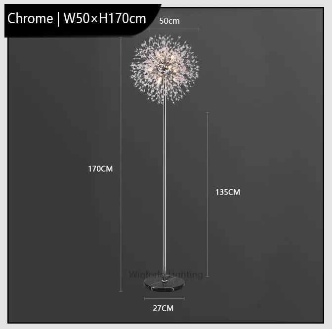 lampadaire led pissenlit de luxe winfordo