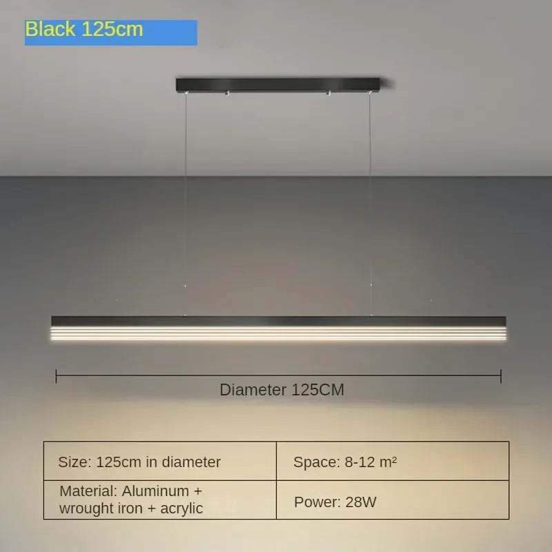 lustre moderne en acrylique avec leds pour décor luxueux