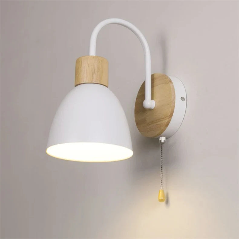 applique nordique moderne macaron avec interrupteur led décoration maison