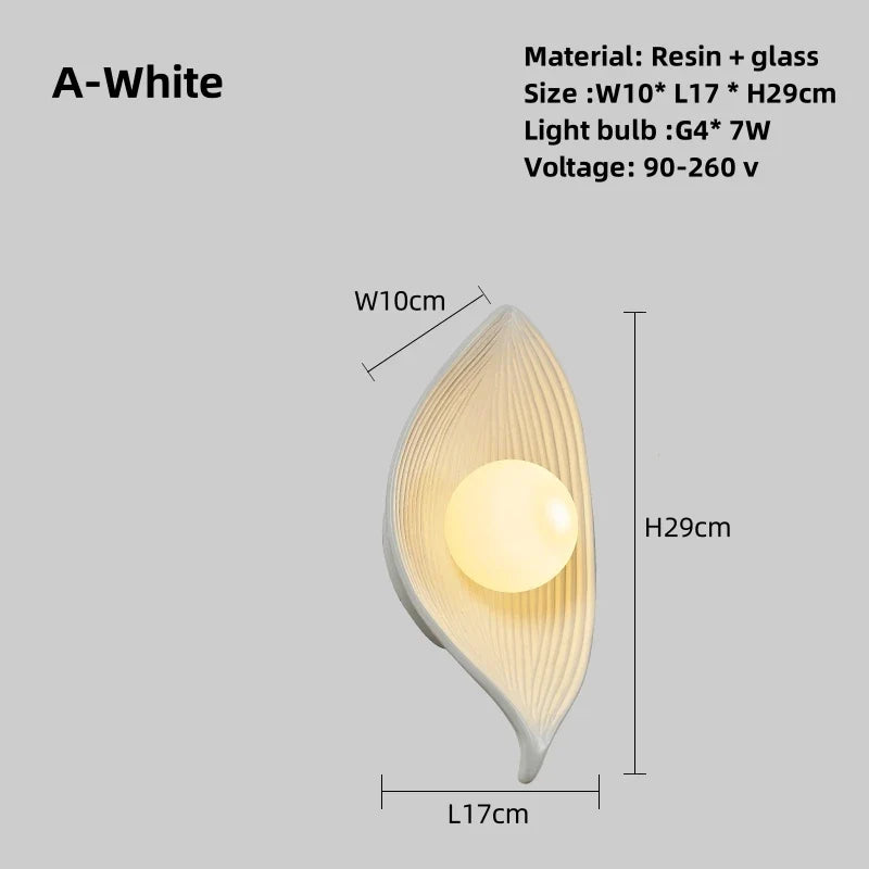 Wabi Sabi-Creative Boat LED Wall Light, Interior Resin Decorative Light, Designer, Hotel, Villa, Cafe, Aisle, G4