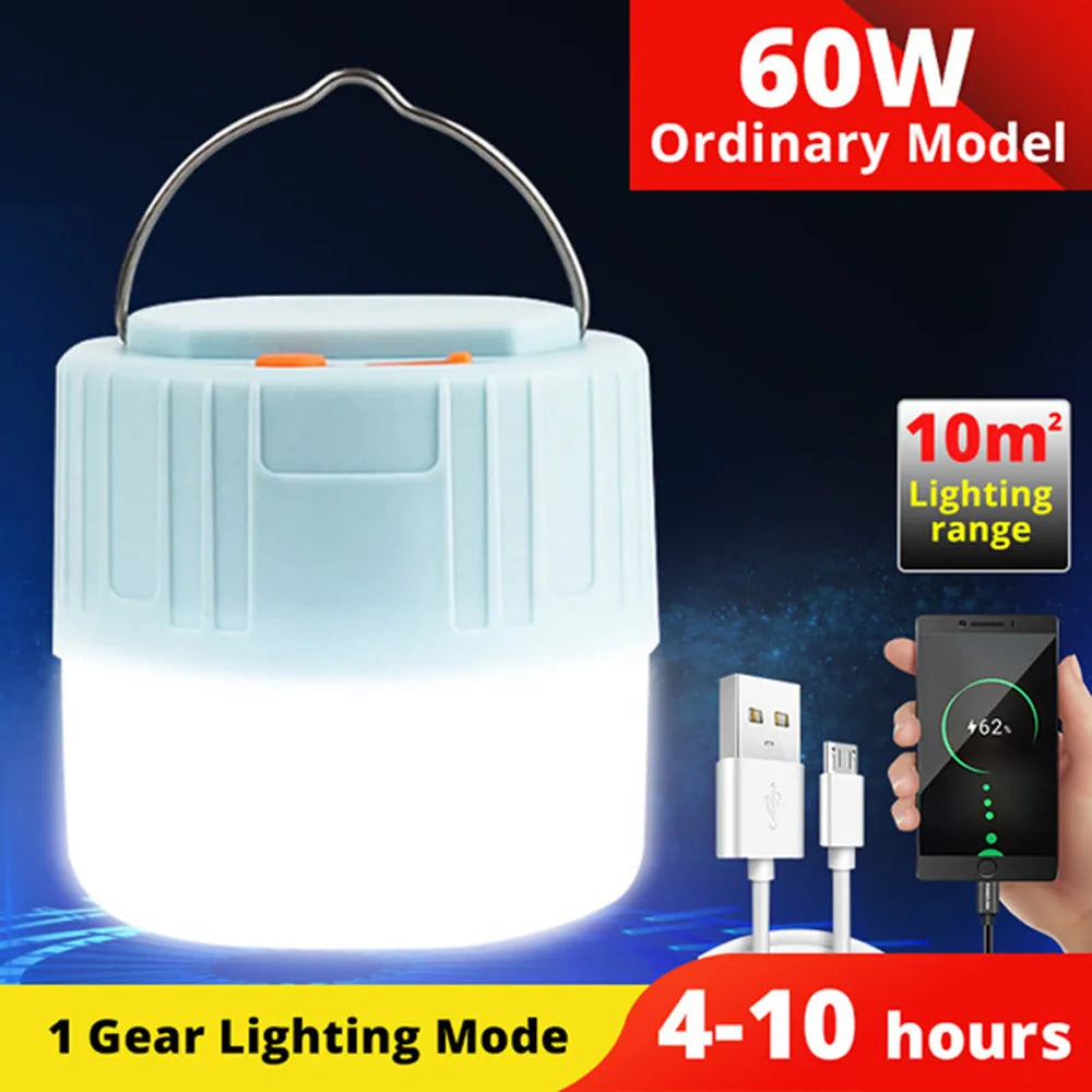 lampe de camping solaire led étanche rechargeable pour activités en extérieur