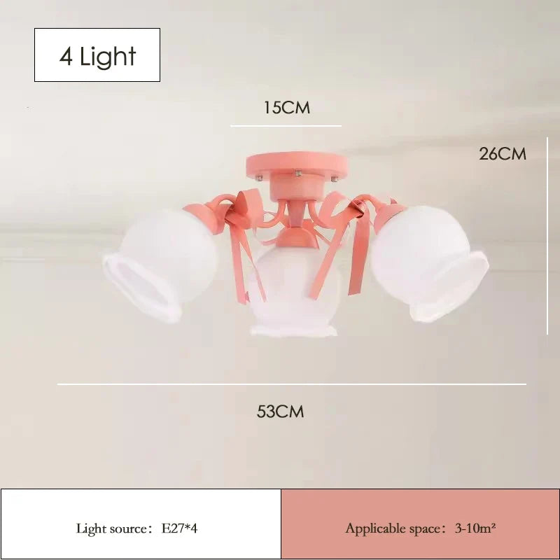 plafonnier style crème pour chambre de princesse et filles
