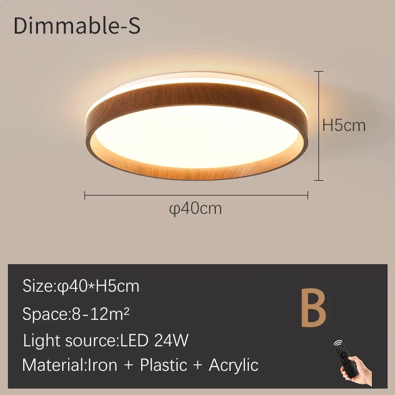 Plafonniers lune moderne LED à intensité variable