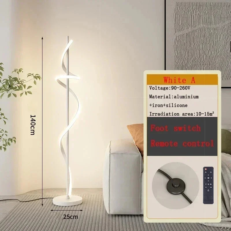 Lampadaire LED moderne décoration de la maison lumière 140 cm ligne luminaire canapé coin chambre salon salle d'étude éclairage intérieur Lustre