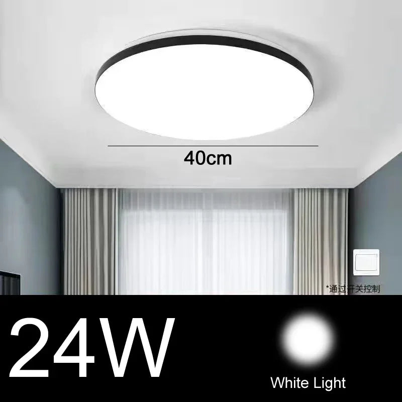 plafonnier led moderne ultra mince en acrylique pour un éclairage élégant