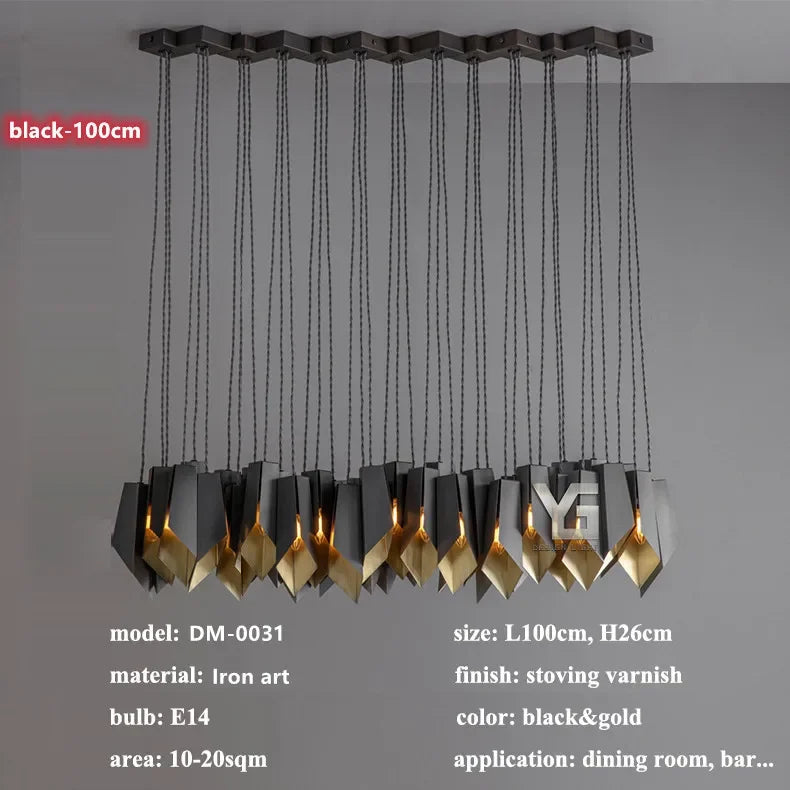 Modern Designer LED Chandelier Lighting Living Dining Room Decor Led Pendant Light Villa Bar Dining Table Hanging Lamp Luminaire