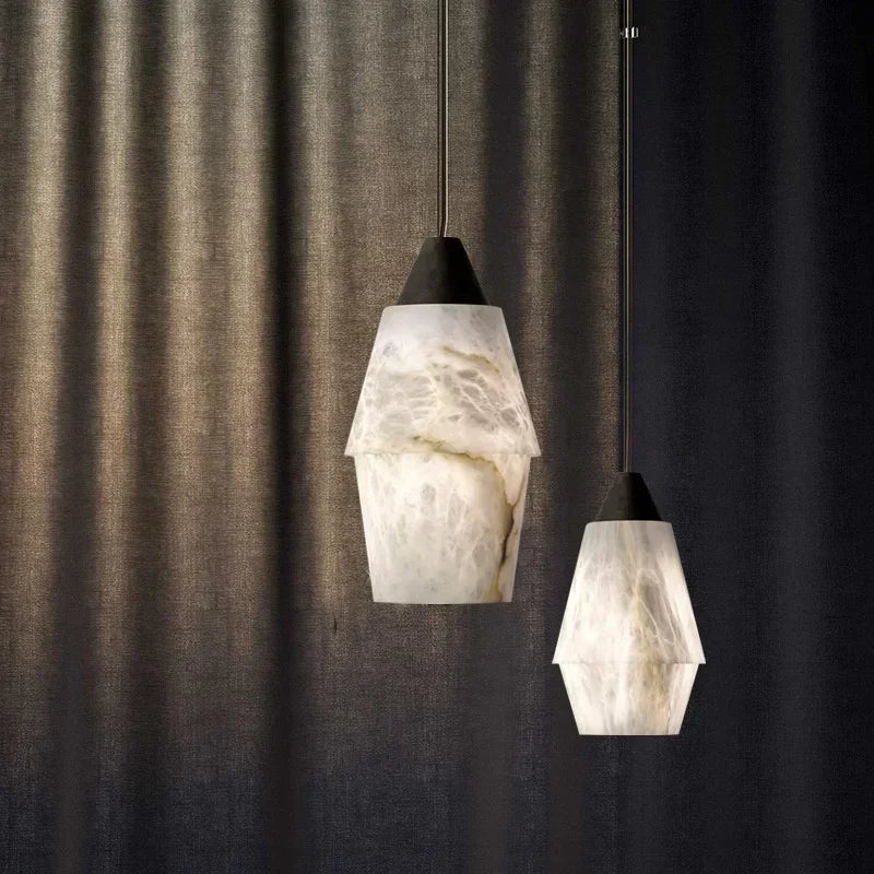 suspension moderne en marbre naturel pour décoration intérieure luxe