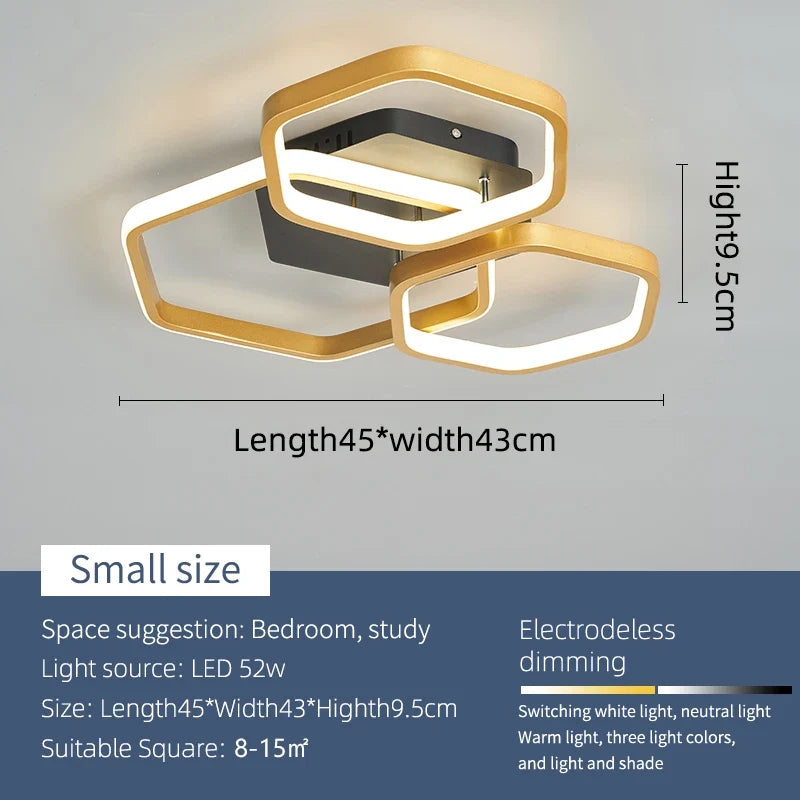 Modern Led Chandelier For Living Rooms, Bedrooms, Children's Rooms, Home Chandeliers, Working Together With Smart Home