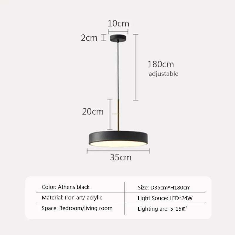 suspension led multicolore design pour éclairage intérieur moderne