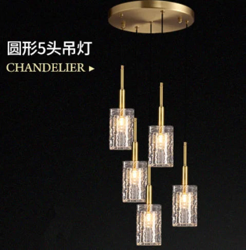 lustre en cristal doré design pour intérieur élégant et moderne