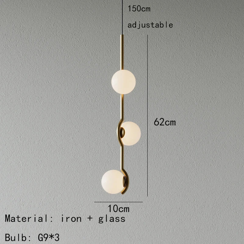 suspension moderne en verre luminaire décoratif d'intérieur