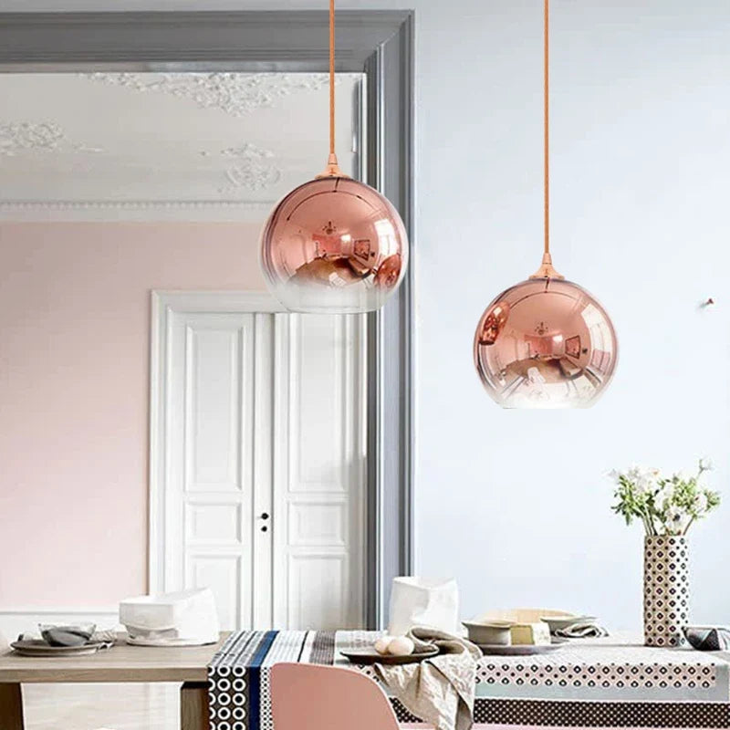 suspension modernes en verre pour décoration nordique
