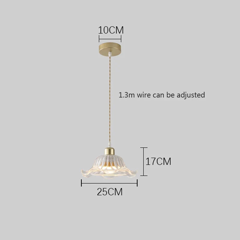 suspension en verre moderne pour décoration intérieure élégante
