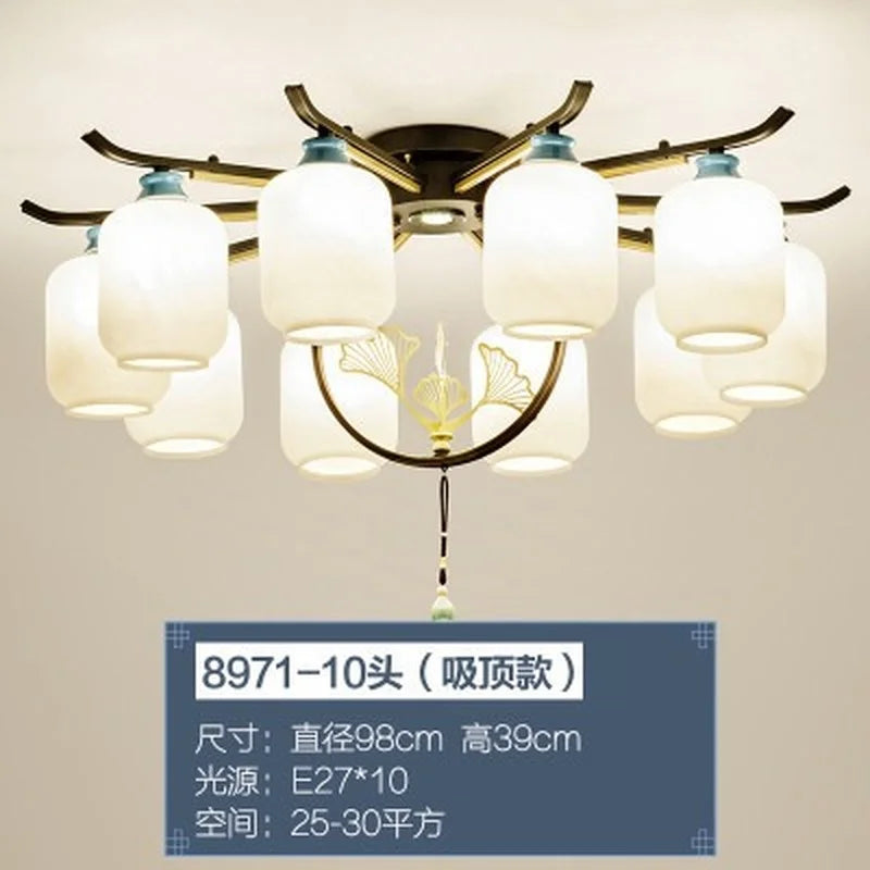 lustre rétro chinois pour un éclairage élégant et chaleureux