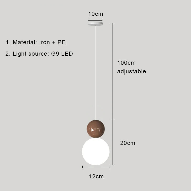 lampe led suspendue design nordique moderne luminaire décoratif d'intérieur