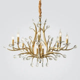 lustre vintage en cristal pour éclairage intérieur élégant