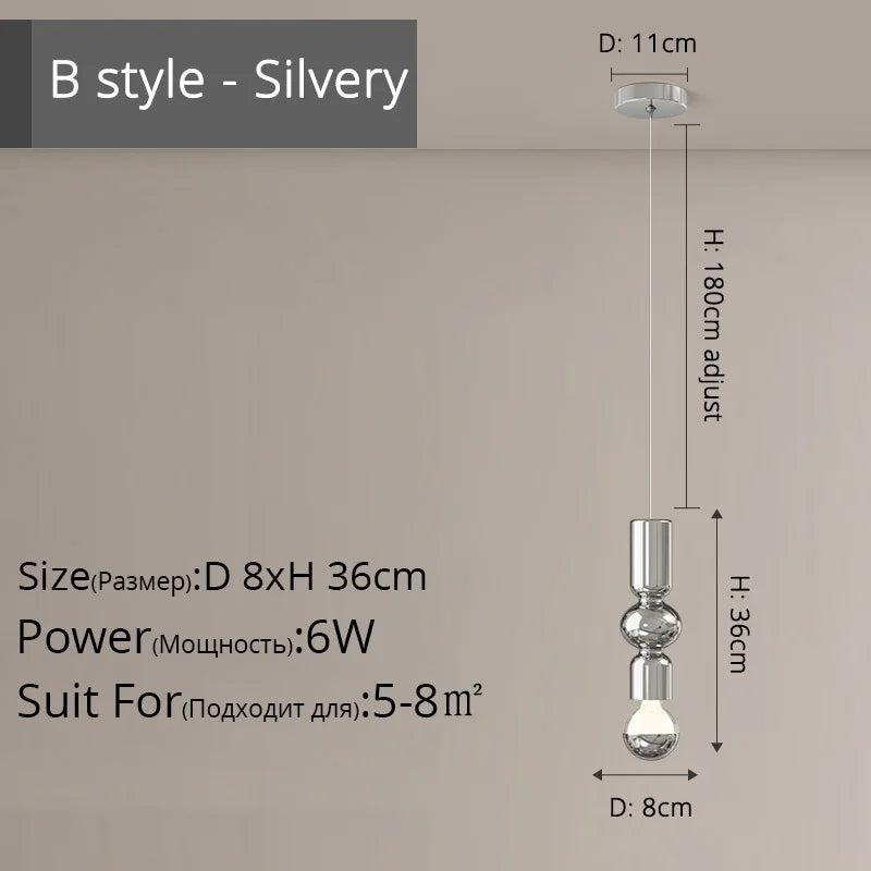 lustre nordique simple led pour bar et salon