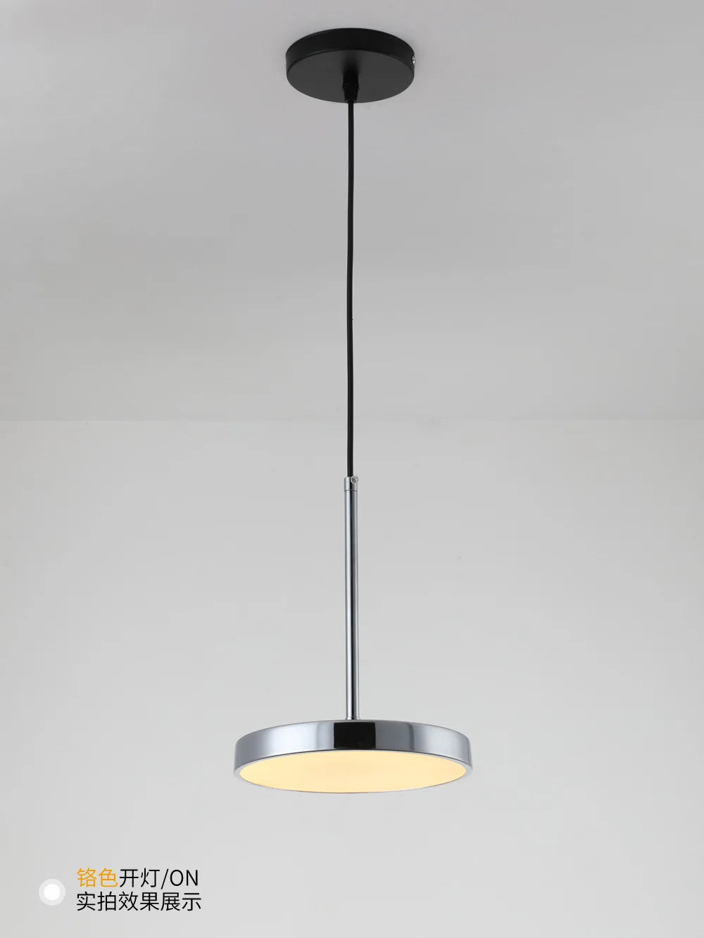 suspension circulaire en fer au design nordique élégant pour intérieur