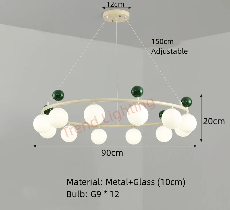 lustre en verre et métal 	 style éclairage dynamique