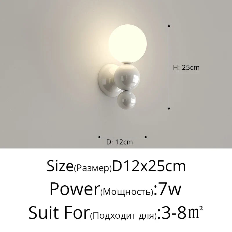 lampe de chevet murale en u anti-lumière bleue minimaliste
