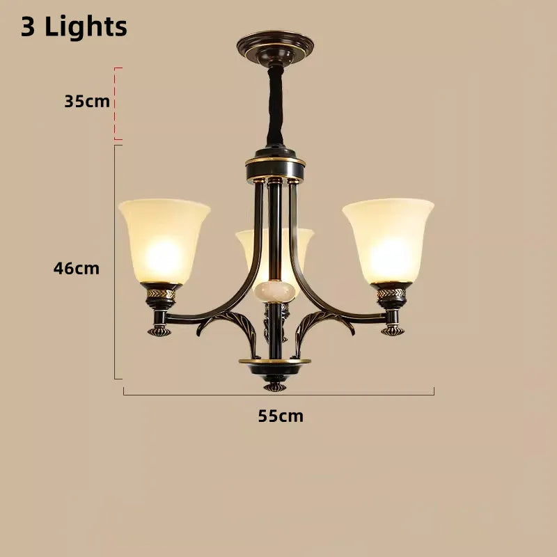 lustre nordique de luxe en cuivre style vintage industriel