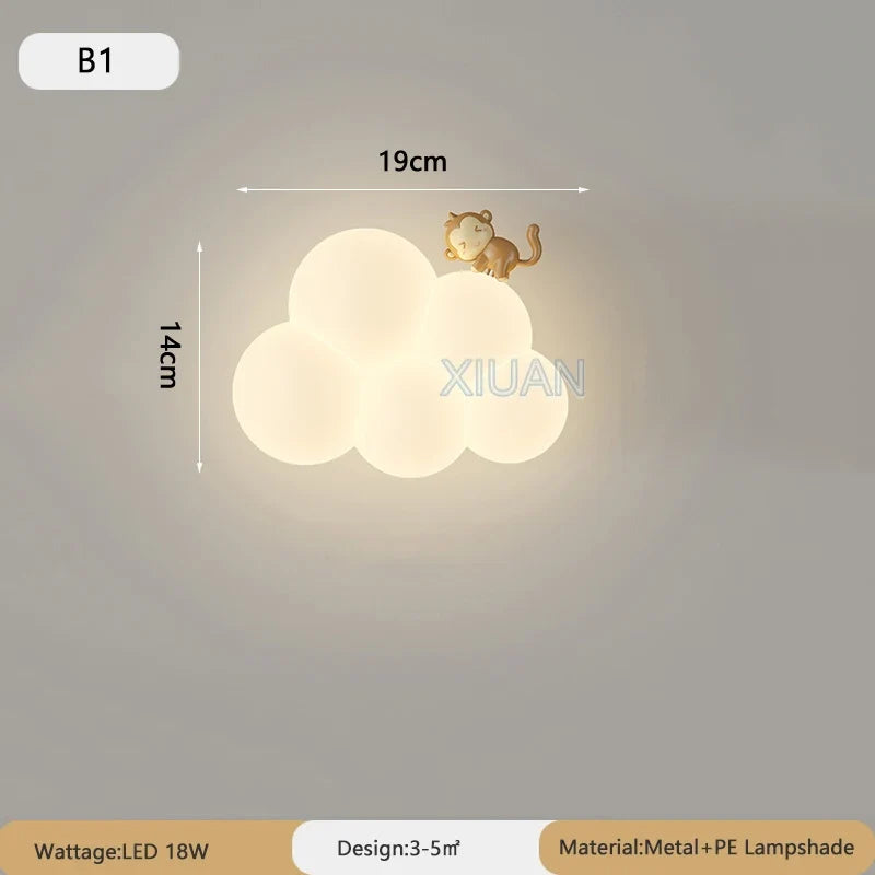 veilleuse pour enfants singe dessin animé protection des yeux