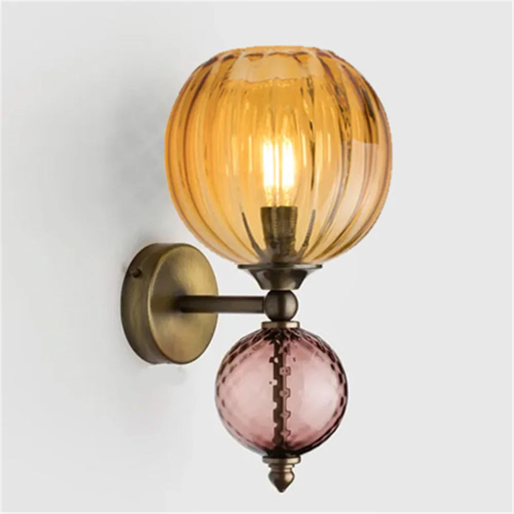 Applique murale LED en forme de bulle de verre