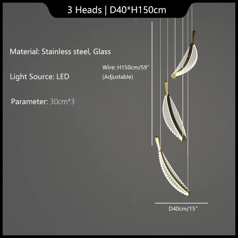 lustre suspendu en verre design pour intérieur élégant