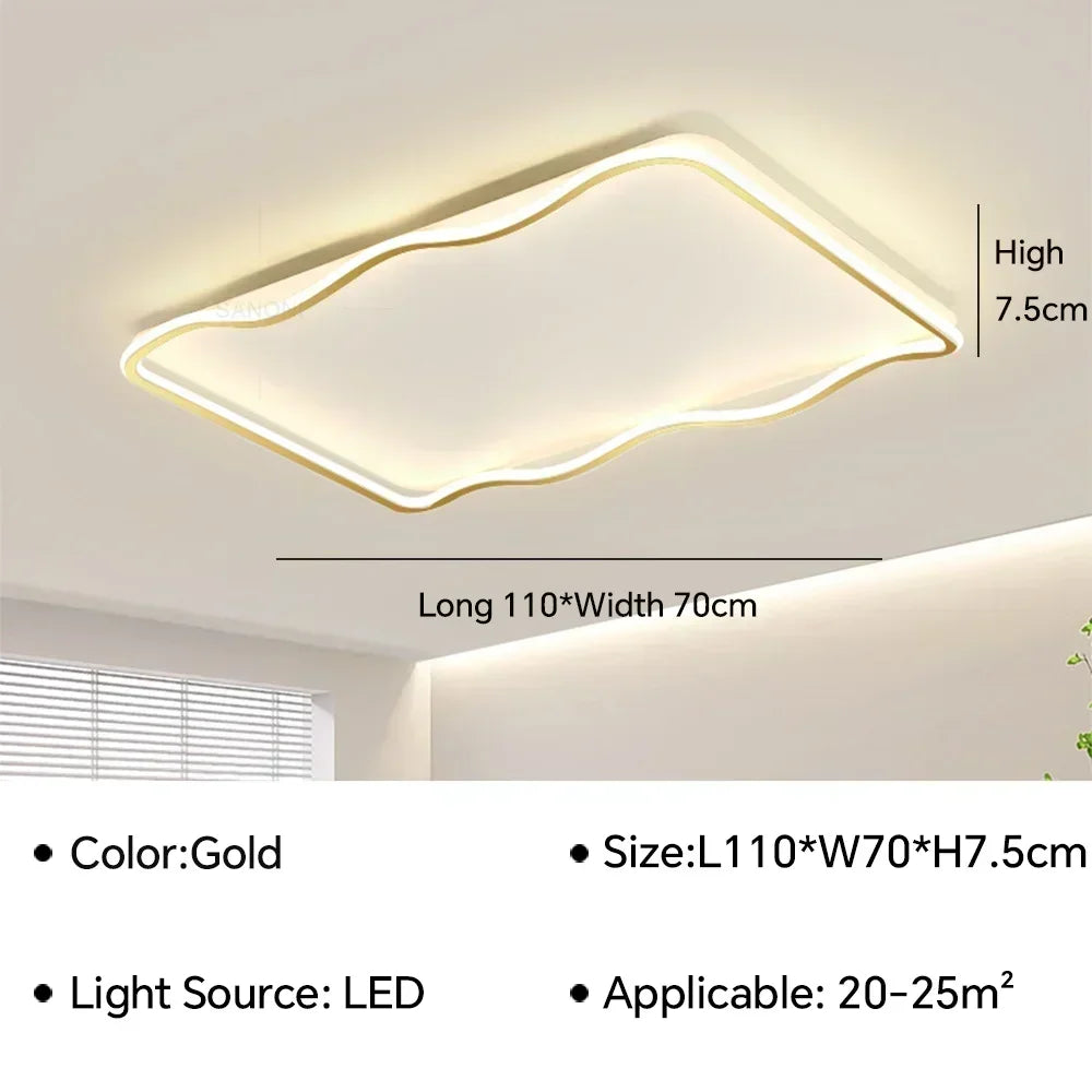 plafonnier moderne à leds pour éclairage intérieur décoratif