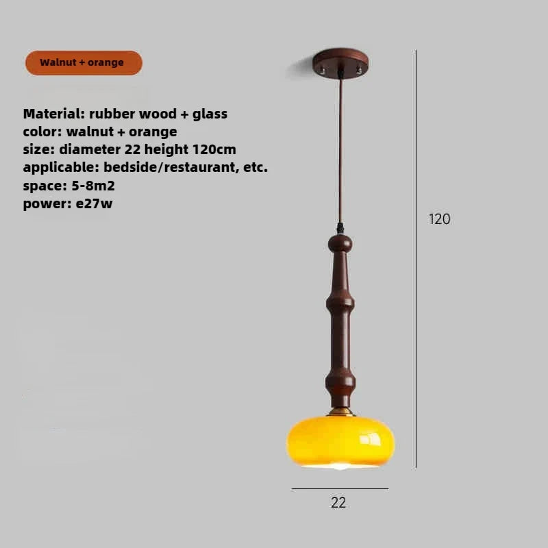 suspension en bois et verre au design moderne et créatif