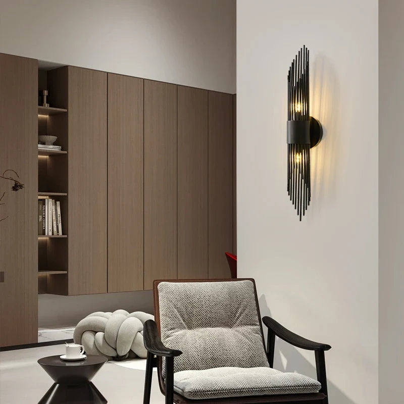 applique murale rétro en cuivre style luxueux pour intérieur