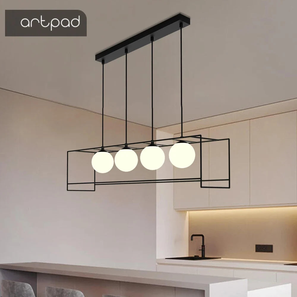 suspension moderne avec câble réglable et ampoule LED