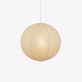 Washi Paper Pendant Lights Round Suspension Chandelier Hanging Lamp for Living Room Bedroom