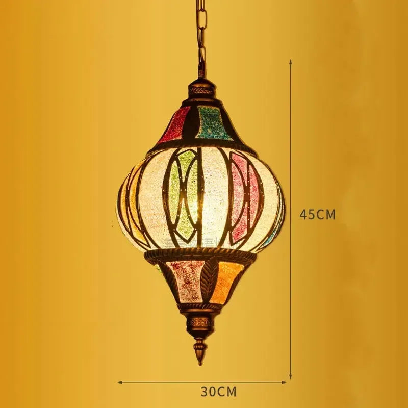 lustre suspendu asiatique décoratif pour intérieur bohème