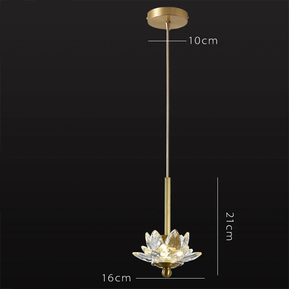 Suspension LED en cristal Zen