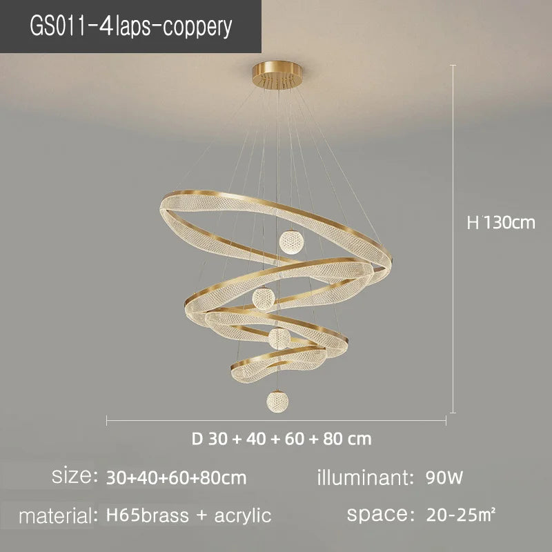 suspension moderne à led pour éclairage intérieur élégant