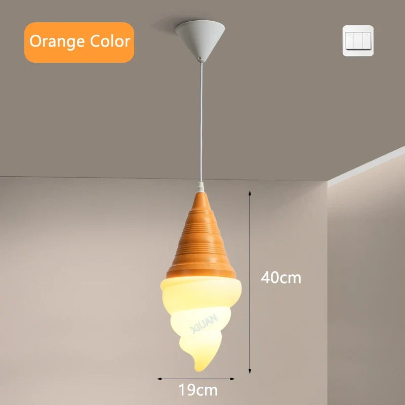 Suspension style glace à l'italienne à LED