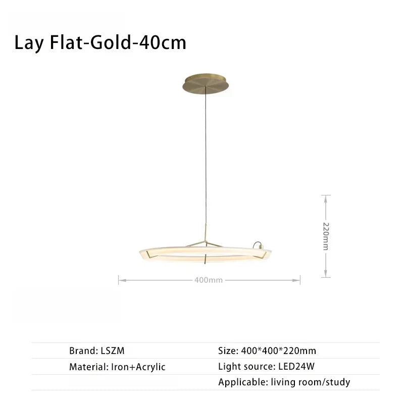 lustre nordique design suspension décorative en acrylique LED
