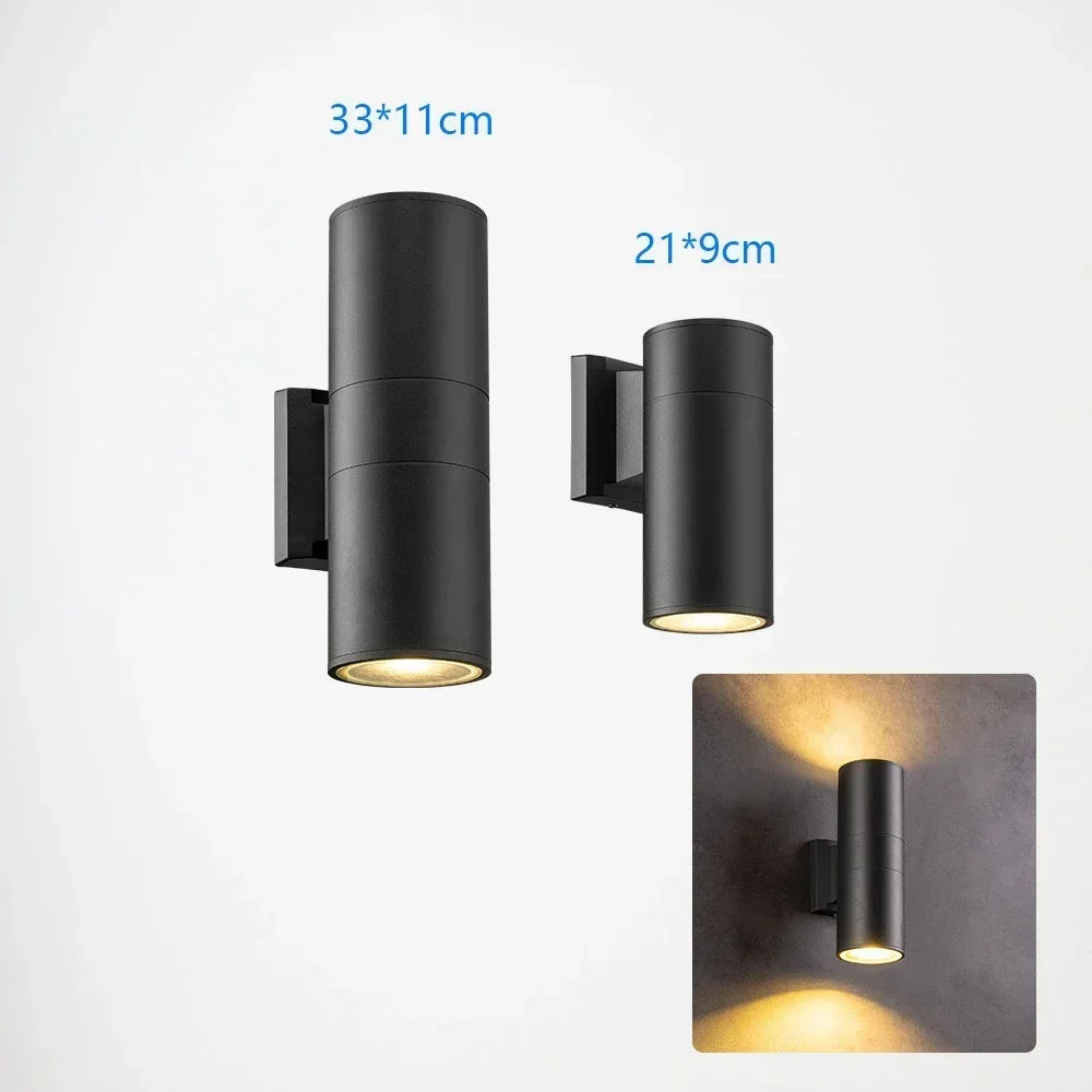 applique murale led imperméable avec capteur pour intérieur et extérieur