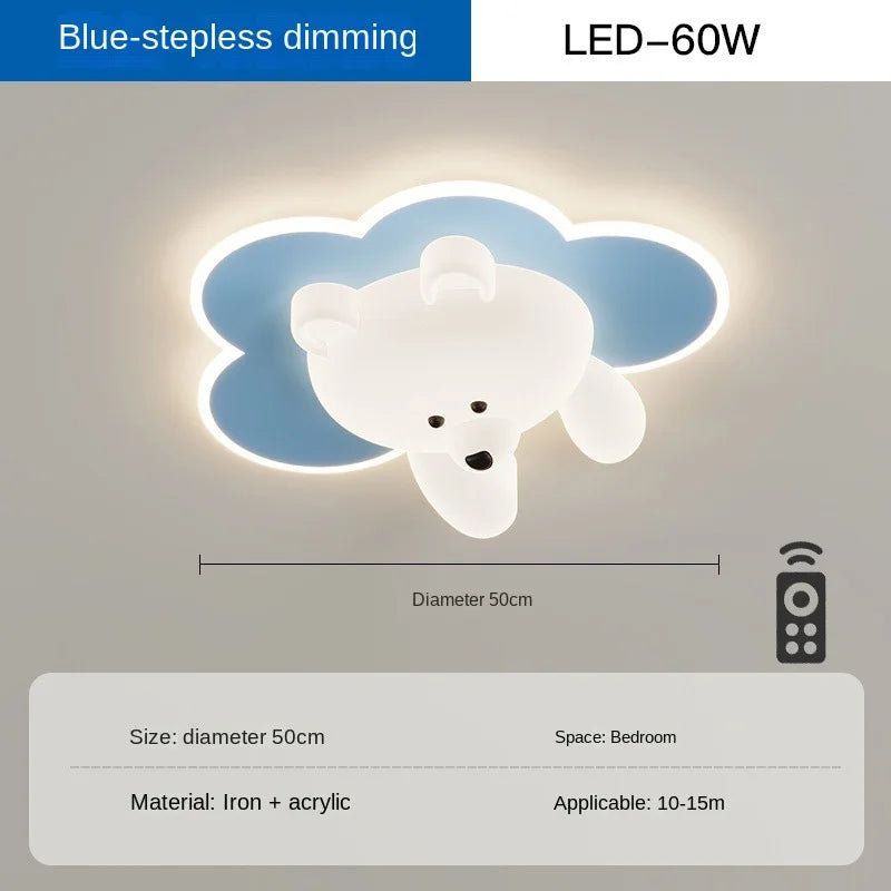 plafonnier led ours mignon pour chambre enfant