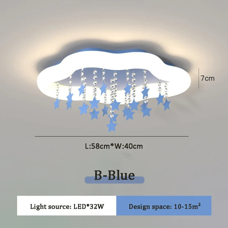 lampe nuage étoile style nordique pour chambre enfant