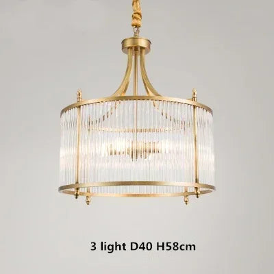 lustre de luxe moderne en cuivre doré avec éclairage led