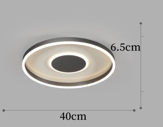 plafonnier led décoratif circulaire pour intérieur moderne