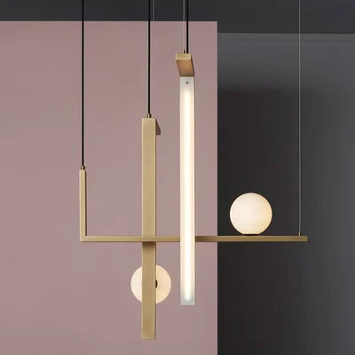 suspension design géométrique créatif pour éclairage moderne