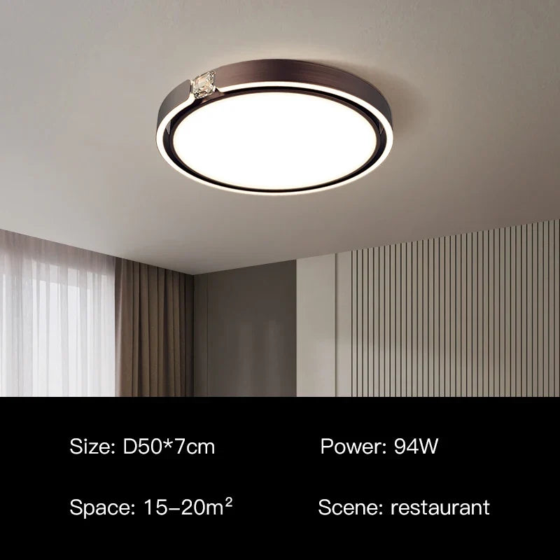 plafonnier moderne à anneau design luxe pour intérieur