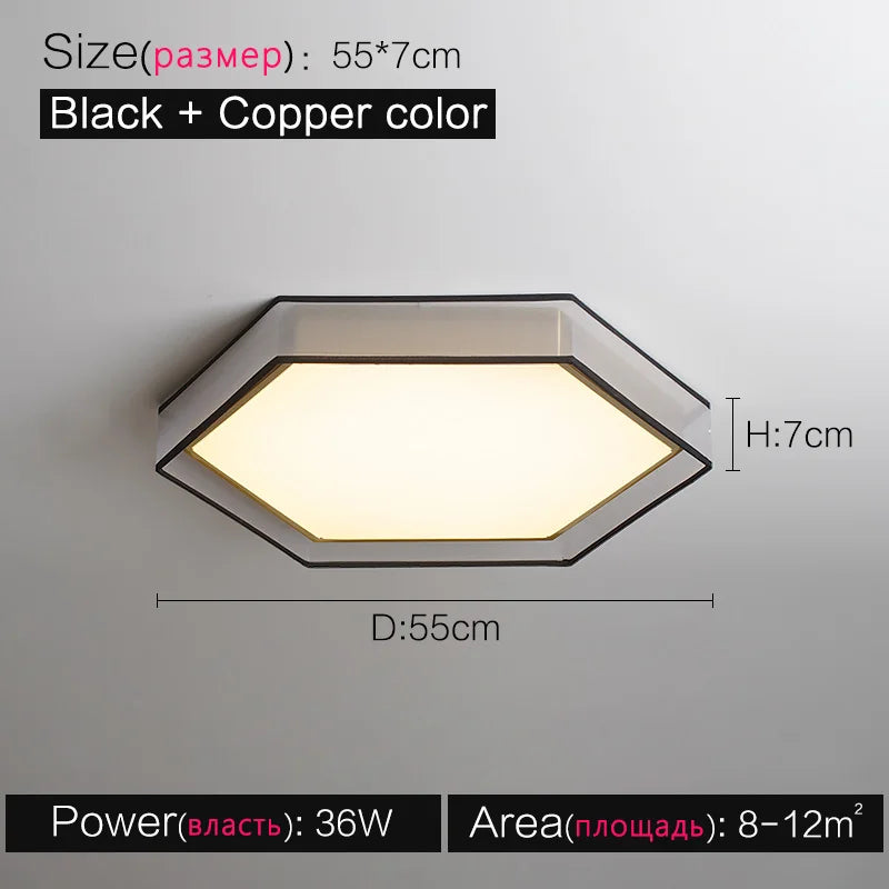 plafonnier led moderne rond nordique lampe de soleil créative