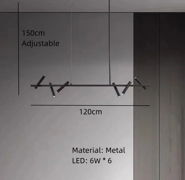 lustre led rotatif minimaliste hauteur réglable