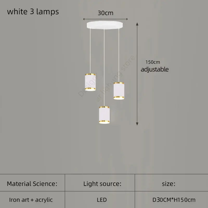 lustre moderne led pour escalier et intérieur contemporain